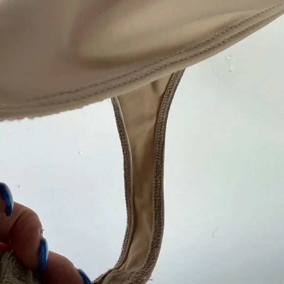 Aritzia Babaton Ambrose Bodysuit Frost Pink Dream Wrap-front Size Small S I1396 - Picture 12 of 14